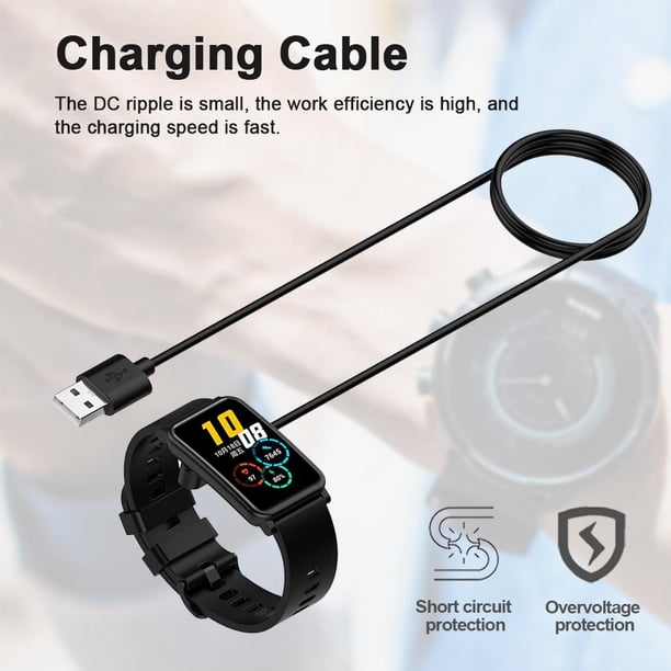 Cable cargador USB Smartwatch para Huawei Watch Fit/Huawei Band 6 Pro (negro) Kuymtek Para estrenar