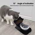 thumbnail image 4 of Tazón de comida para gatos Alimentación de mascotas Tazón básico inclinado 15° Desmontable, 4 of 8