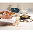 thumbnail image 5 of Kook 4-Pc Ceramic Pasta Bowl Set 40 Oz Stoneware Serving Bowls for Kitchen, Cobalt, 5 of 5