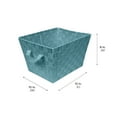 thumbnail image 7 of Simplify Small Woven Fabric Storage Basket in Sapphire, 7 of 7