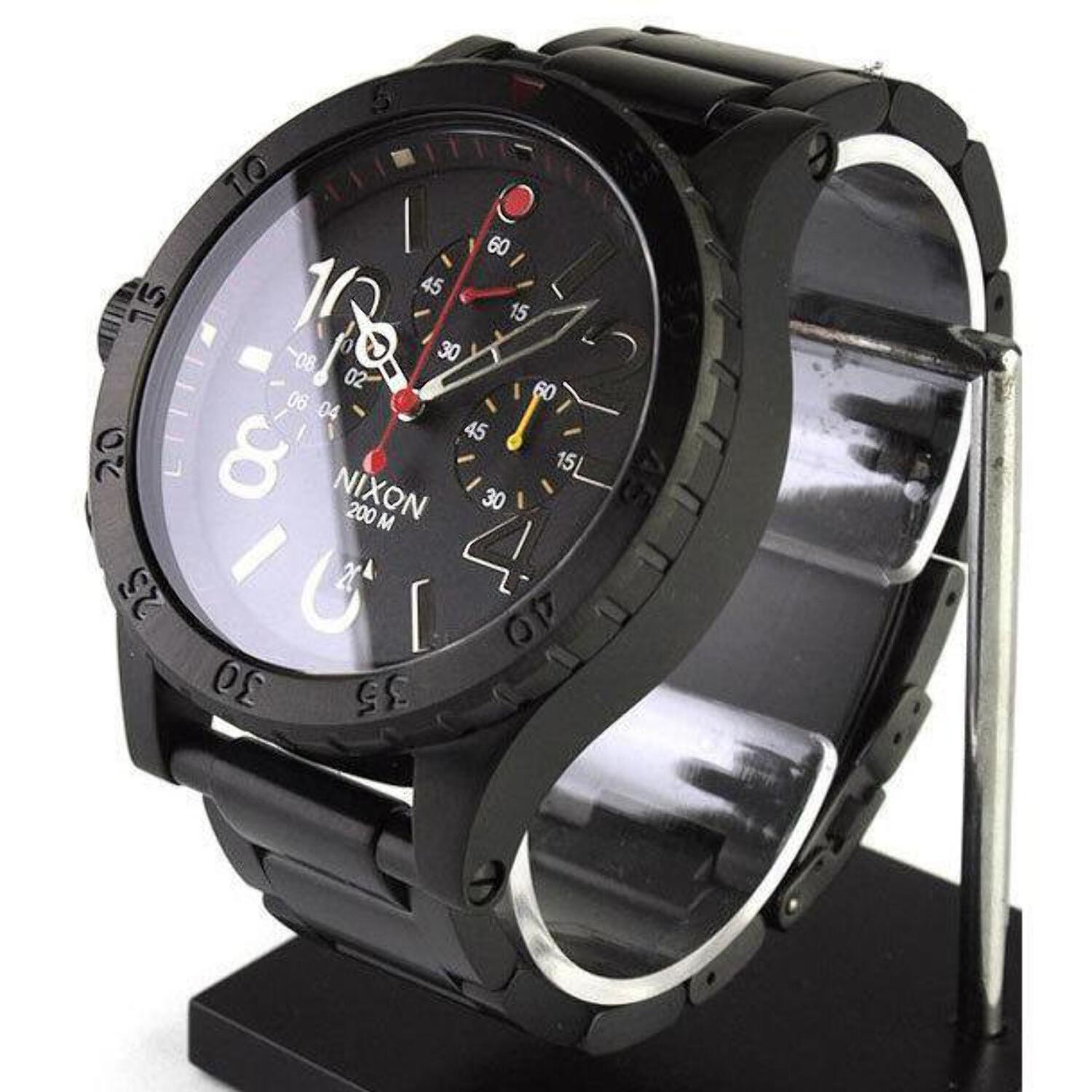 Nixon Men's 48-20 Chrono All-Black Watch, A4861320 - Walmart.com