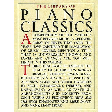 Library of Piano Classics : Piano Solo (Best Solo Violin Sample Library)