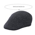 thumbnail image 4 of GZWYHT Beret Hats,French Style Beanie Hats Breathable Winter Retro Soft Comfort Beret Hats Warm Men Women Casul Plaid Baseball Caps Flat Cap,Visor Beret Grey, 4 of 4
