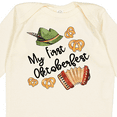 thumbnail image 4 of Inktastic My 1st Oktoberfest Green Hat Accordion and Pretzels Boys or Girls Long Sleeve Baby Bodysuit, 4 of 5