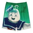 thumbnail image 3 of Ghostbusters Stay-Puft Short Sweatpants Summer Daily Cozy Lounge Shorts 3D Printed Beach Shorts Sweatpants With Drawstring And Pockets, 3 of 7
