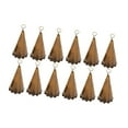 thumbnail image 4 of 12 piezas de adornos de campana de Navidad, decoración para árbol de Navidad, bricolaje, pequeño colgante, campanas de bruja con Bronce, 4 of 9