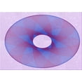 thumbnail image 1 of Ahgly Company Machine Washable Indoor Rectangle Transitional Purple Plum Purple Area Rugs, 2' x 4', 1 of 7