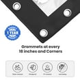 thumbnail image 4 of Covers & all Clear Vinyl Tarps with Grommet, (4' H x 6' W, Clear) 18 oz, 560 GSM 20 mil Waterproof & Tear Resistant Vinyl Coated PVC Material Tarpaulin, Perfect for Indoor & Outdoor Use, 4 of 7