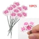 thumbnail image 5 of 10 Uds. de adornos en miniatura de rosas artificiales, flor rosa para casa de 1:12, 5 of 9