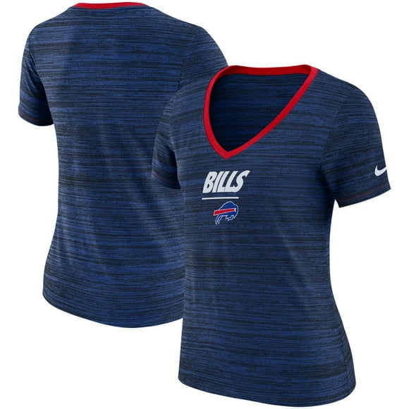 Nike Buffalo Bills Legend Velocity V-Neck Performance T-Shirt Blue ( L )