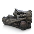 thumbnail image 4 of Alpine Corporation Outdoor 3-Tier Fallen Tree Trunk Water Fountain with LED Lights, 4 of 12
