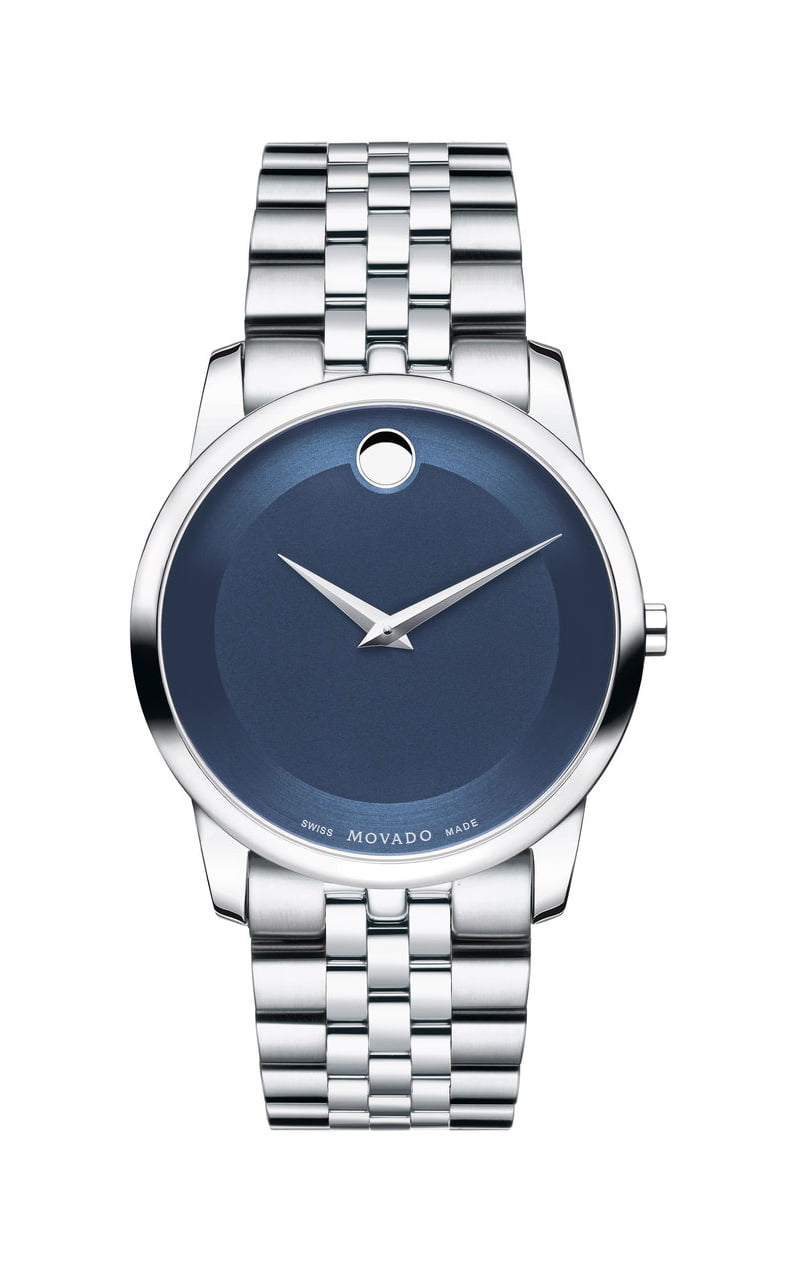 Movado Museum Classic 0606982 Blue Dial Stainless Steel Mens Watch