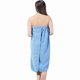 thumbnail image 1 of wonima11 Women’s Microfiber Bathrobe & Hair Turban Set - Extra Long Quick Dry Bath Wrap, Ultra Soft Spa Shower Robe with Adjustable Velcro (Blue) | Super Absorbent for Thick Hair, Travel, 1 of 1