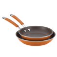 thumbnail image 2 of Rachael Ray 16331 Cucina Skillet Set, 9.25 & 11-Inch, Pumpkin Orange, 2 of 6