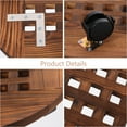thumbnail image 3 of KONTONTY Rolling Plant Tray Wooden Versatile Use For Gardeners 1Set 15.56X15.56X2.75In, 3 of 8