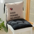 thumbnail image 5 of RFUGUG Tufted Corduroy Chair Cushions with Ties, Comfortable One-Piece Back & Seat Pad for Living Room, Thickened Seat Cushion for Tatami, Sofa, Outdoor Patio Furniture, 5 of 8