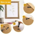thumbnail image 3 of Picture Frame Turn Button Fasteners Set - 100 Pieces Picture Frame Hardware Backing Clips Photo Frame Hardware Clips with 100 Pieces Screws for Craft, Hanging Pictures, Photos, 3 of 5