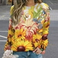thumbnail image 2 of Sunflower Womens Oversized Sweatshirts Hoodies Crewneck Casual Tops Comfy FallWinter Clothes 2024, 2 of 7