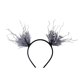 thumbnail image 1 of Puntoco Diadema con ramas de árbol, mariposas, hadas navideñas, brujas, ramas de árbol, astas, accesorio para cosplay de Halloween, accesorios para el cabello vintage, tocado gótico negro, 1 of 4