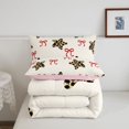 thumbnail image 5 of Manfei Cute Leopard Stars Print Twin Comforter Sets,Cartoon Red Bows Bedding Set,Pink Reversible,2-Piece,1 Comforter and 1 Pillowcase, 5 of 7