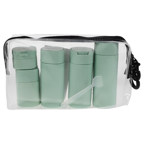 GOOHOCHY 1 juego de botellas de viaje rellenables para champú, loción y productos de cuidado de la piel, a prueba de fugas, portátiles y vacías para artículos de tocador.