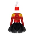 thumbnail image 2 of renvena Girls Drum Majorette Costumes Halloween Tassels Sequins Dance Tutu Dress with Hat Red 14, 2 of 7