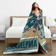 thumbnail image 6 of Philadelphia Flannel Throw Blanket ，Football Style Pride Paint Travel Blanket Gifts for Men Women Boy Decor Sofa Bed 60"x50", 6 of 6