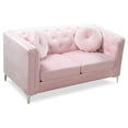 thumbnail image 5 of Glory Furniture Pompano Velvet Upholstered Loveseat in Pink, 5 of 9