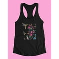 thumbnail image 3 of Humming Birds And Flowers Racerback Tank Women -SPIdeals Designs, Female XX-Large, 3 of 4