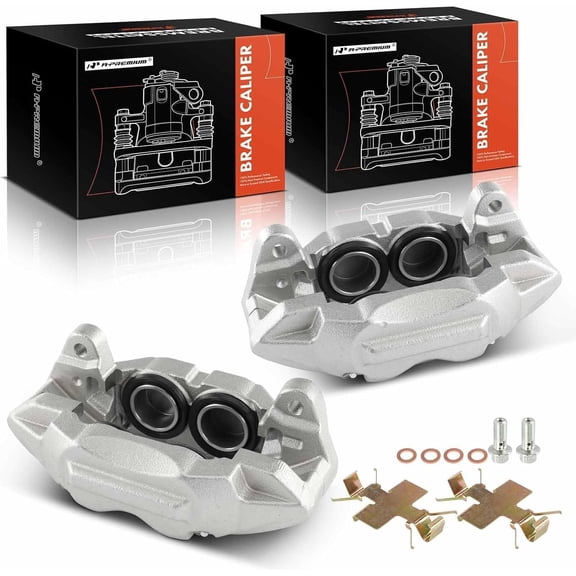 A-Premium Disc Brake Caliper Assembly Without Bracket Compatible with Chevrolet Silverado 1500 2019-2020 & GMC Sierra 1500 2019-2020 - Front Driver and Passenger Side, 2-PC Set