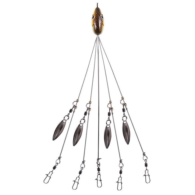 Juego de 5 cabezales de pesca Wdftyju Señuelo de paraguas con brazo Aparejo Alabama