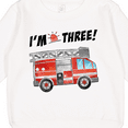 thumbnail image 3 of Inktastic I'm 3 Fire Truck 3rd Birthday Toddler Sweatshirt, 3 of 4