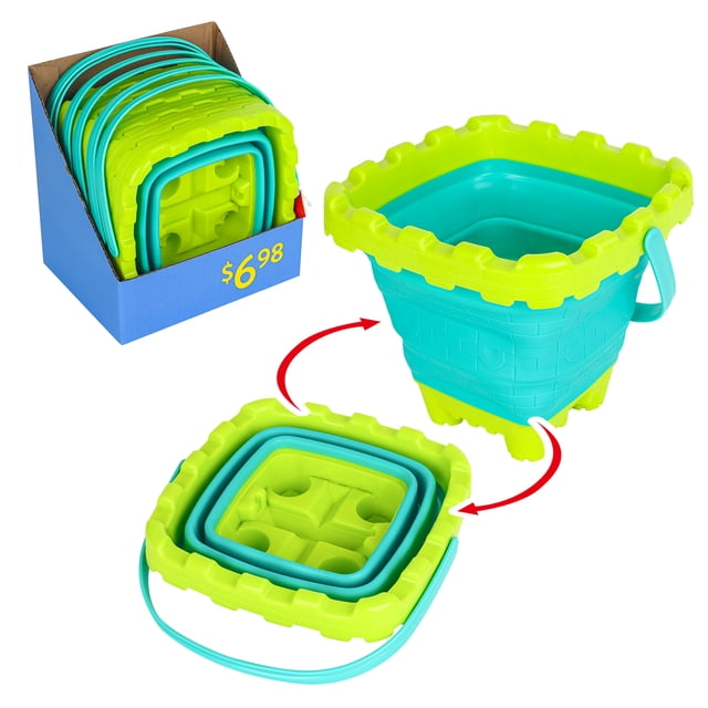 PLAY DAY PL 2.7L Castle Bucket, Sand Beach Toy for Kids Ages 3+