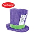 thumbnail image 4 of Beistle 60059 Plush Mad Hatter Hat, Purple/Green, 4 of 6