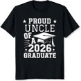 thumbnail image 2 of 100% Cotton Proud Uncle Of A 2026 Graduate, 2 of 5