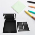 thumbnail image 6 of SunniMix Sticky Note Holder with Stencil Desktop Note Holder for Home Office Supplies Black, 6 of 8
