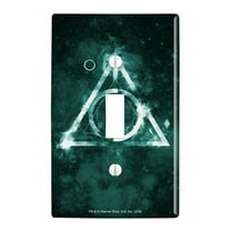Harry Potter Deathly Hallows Logo Plastic Wall Decor Toggle Light Switch Plate Cover