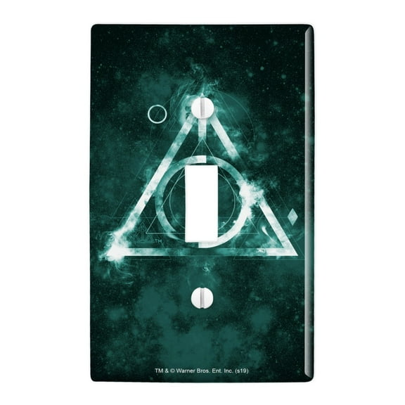 Harry Potter Deathly Hallows Logo Plastic Wall Decor Toggle Light Switch Plate Cover