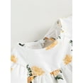 thumbnail image 5 of Lieserram Baby Girls Summer Outfit Sets Short Sleeve O Neck Floral Tops + Solid Color PP Shorts Sizes 0-24 Months, 5 of 9