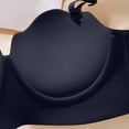 thumbnail image 5 of Amidoa No Wire Bras for Women Seamless Black Back-Smoothing Solid Push-up Bra Lingerie for Women L, 5 of 5