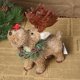 thumbnail image 3 of Adorno de alce de paja artificial de Navidad, hecho a mano, giro para cabeza, reno, animal del bosque para muñecas, figuritas de pie, decoración de escritorio para el hogar, fiesta, 3 of 5