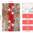 thumbnail image 6 of qefuia Wood Stripe Heart-Shaped Buttons Valentine''s Kitchen Towels Dish Towels, 18x26 Inch Farmhouse Wedding Decoration Hand Towels Set of 2, 6 of 6