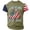 Army Green, variant on Men's 250 Years 1776-2026 Shirt with Jet Smoke American Flag Graphic and Star Stripe Sleeves Featuring Classic Round Neck Army Green L