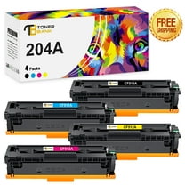 204A CF510A Toner Cartridge Compatible for HP 204A CF510A CF511A CF512A CF513A Laserjet Pro MFP M180n M180nw M181fw M154nw M154a (Black Cyan Yellow Magenta, 4 Pack)