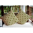 thumbnail image 3 of Simply Daisy 16" x 16" Geo Craze Indoor/Outdoor Polyester Throw Pillow, Olive, 3 of 3