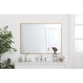 thumbnail image 3 of Metal frame rectangle mirror 30 inch in Sliver, 3 of 7