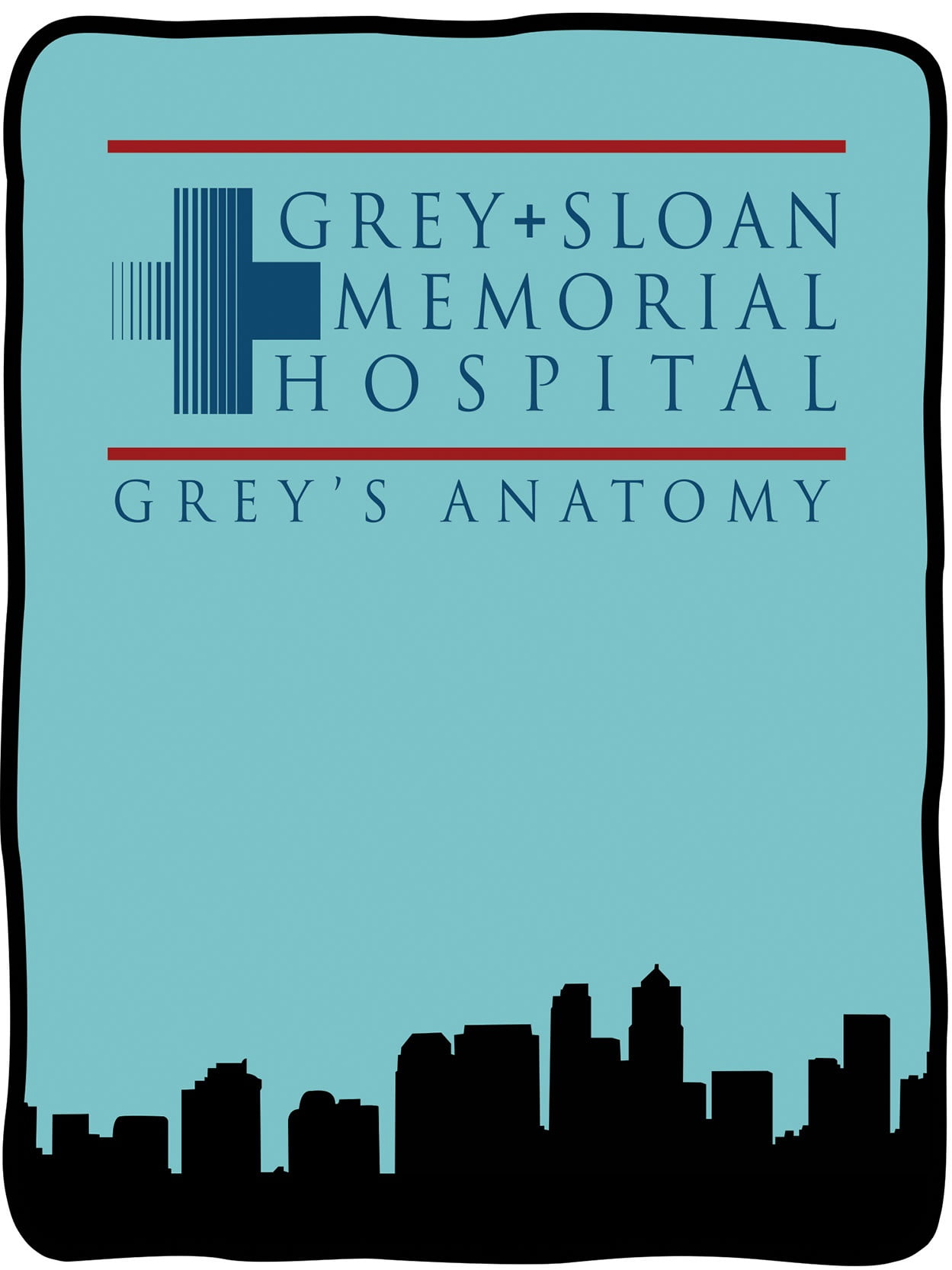 Grey's Anatomy Grey + Sloan Memorial Hospital Blanket 46