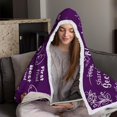 thumbnail image 5 of Birthday Gifts for Sister,Sister Birthday Gifts Sherpa Wearable Blanket Hoodie,Gifts for Sisters from Sisters Adult,Sister Gifts from Sisters/Brother,Sister Purple Double Hooded Blanket,70.8" X 47.3", 5 of 6