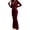Wine, variant on Women's Y2K Velvet Tracksuit Two Piece OutfitS Zip‑Up Hooded Crop Jacket High Waist Flare Pants Soft Velour Casual Athletic Street Sets Wine