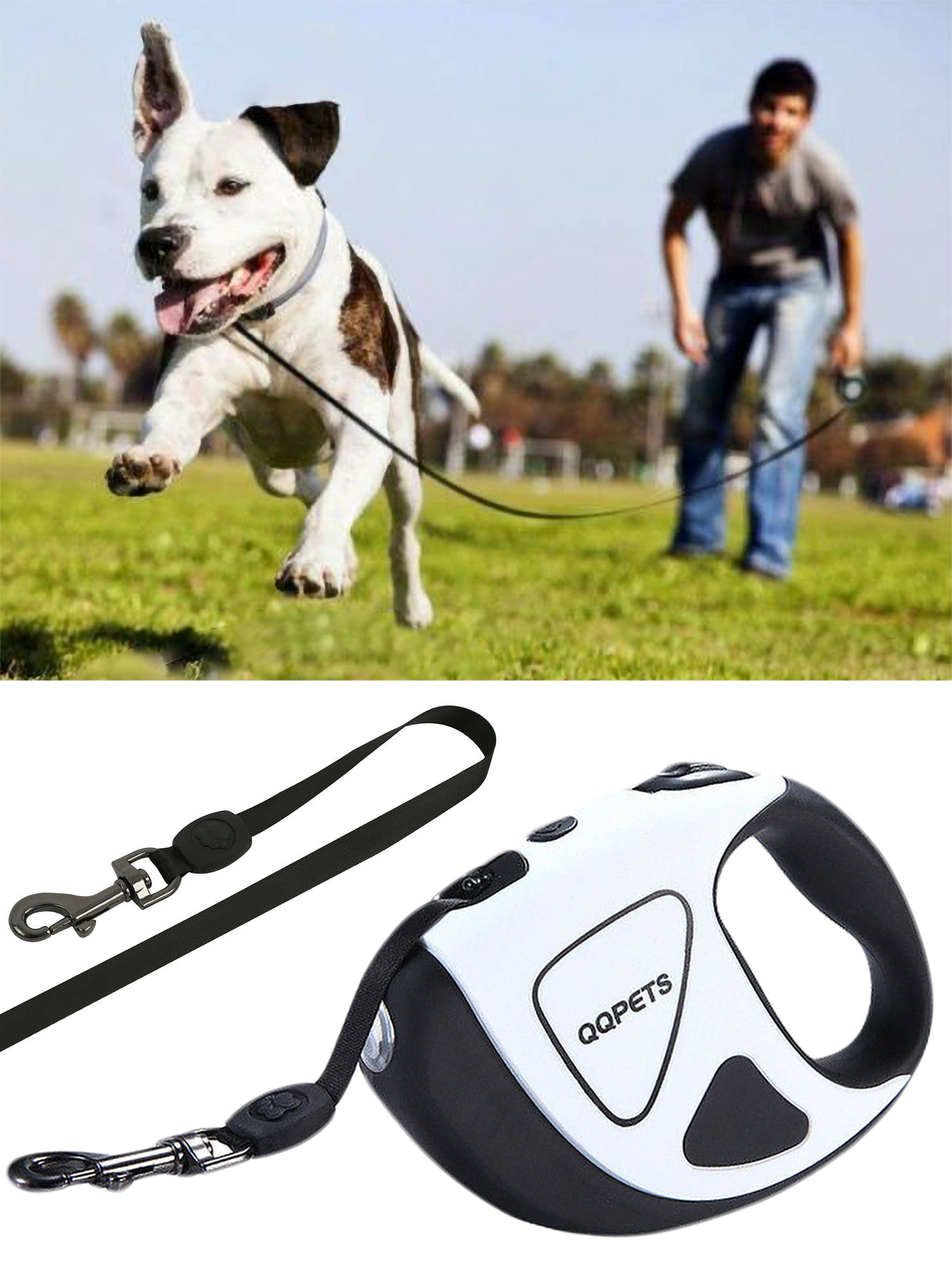 Auto Retractable Dog Lead Pet Puppy Leash Anti-Twist Anti-Tangle Click ...